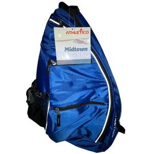 Pickleball Bag Racketball Travel Athletico Sling Bag Crossbody Backpack Blue